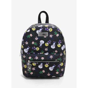 Hunter X Hunter Chibi Characters All Over Print Mini Backpack With Bag Charm NEW